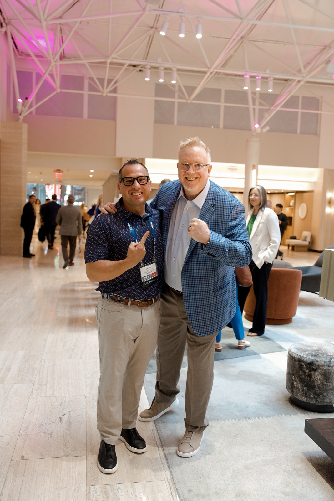 Two Ambassadors at an industry conference